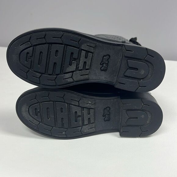 Coach-Classic Signature Logo Lace Up Rain Boots - Picture 11 of 15